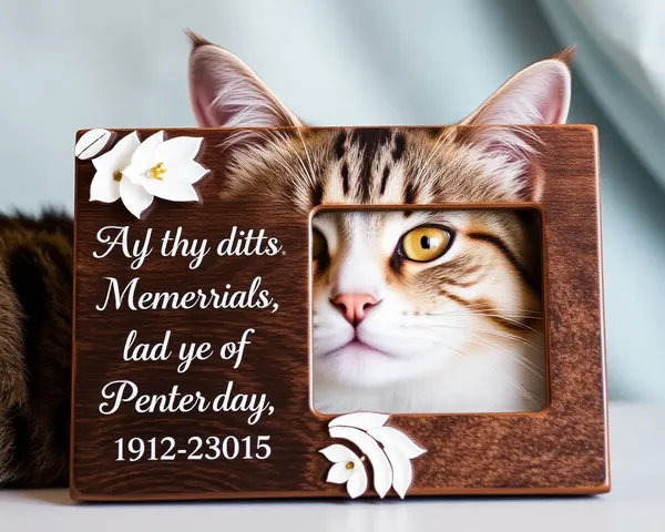 Beautiful Cat Memorial Photo Frame Design Ideas -> Ideias de Design de Frames de Fotografia Memorial para Gatos Bonitos